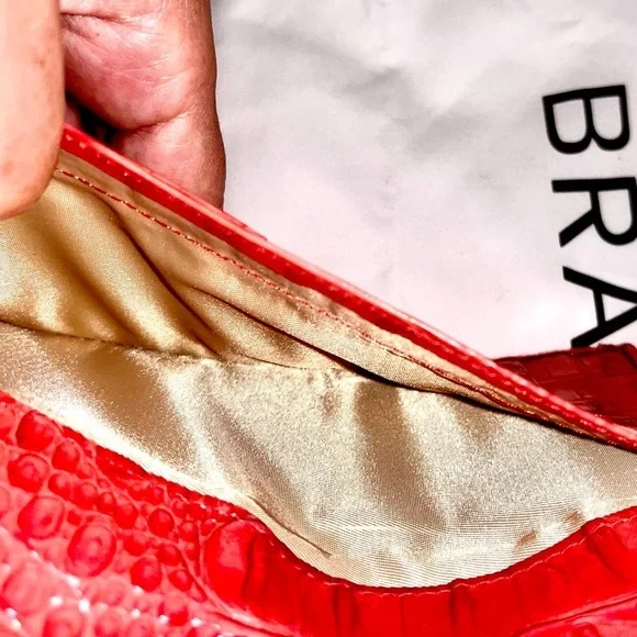 Brahmin Melbourne Ady Slim Bifold Wallet in Petunia Pink Ombré. Rare EUC - Picture 4 of 7